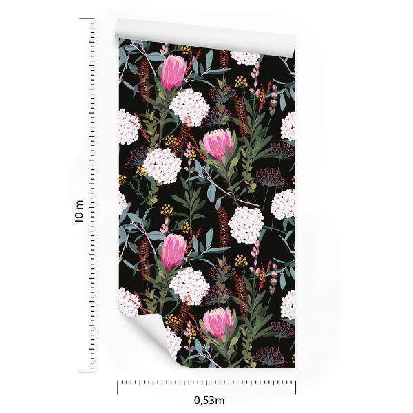 Behang Bloemcollage - Afbeelding 8