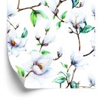 Behang Witte Magnolia