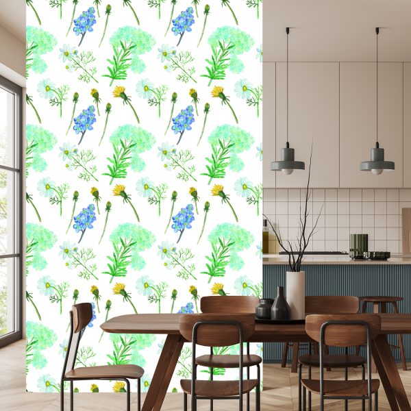 Behang Bloemen En Kruiden - Afbeelding 4