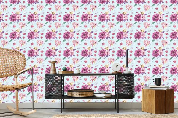 Behang Vintage Bloemboeket - Afbeelding 5