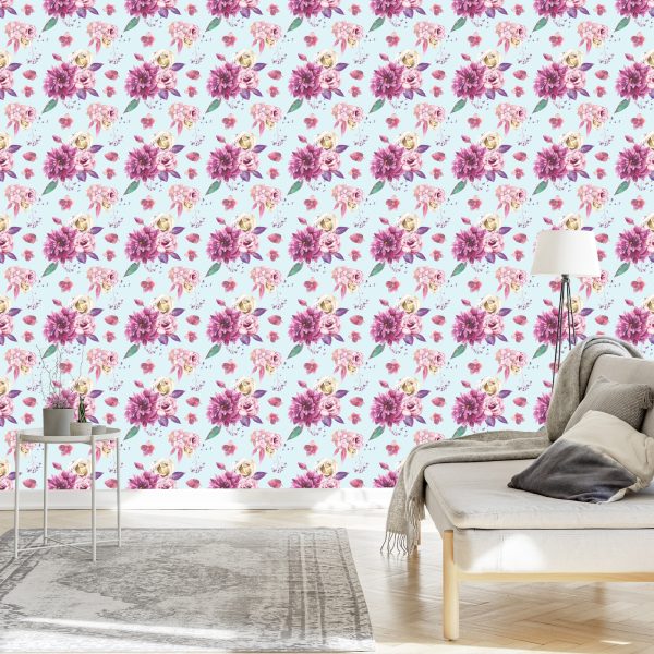 Behang Vintage Bloemboeket - Afbeelding 3