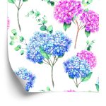 Behang Hortensia Met Eucalyptus