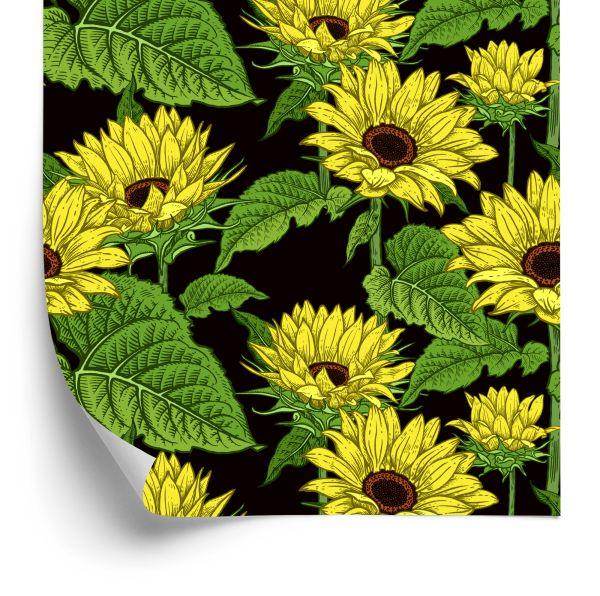 Behang Zonnebloemen
