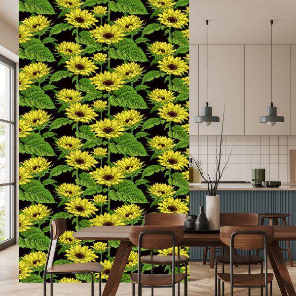 Behang Zonnebloemen - Afbeelding 4