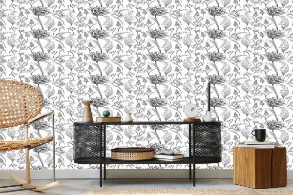 Behang Tulpen Met Veldbloemen - Afbeelding 5