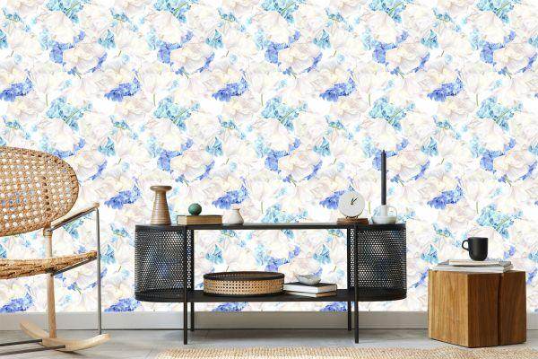 Behang Tulpen Met Hortensia - Afbeelding 5