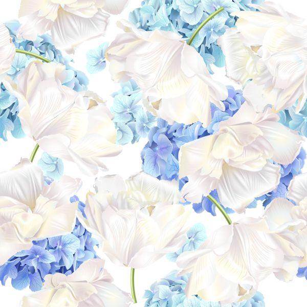 Behang Tulpen Met Hortensia - Afbeelding 2