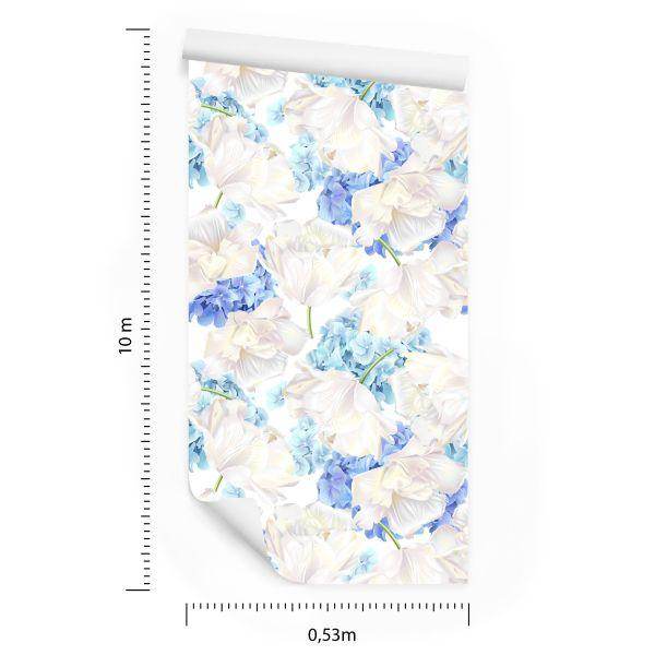Behang Tulpen Met Hortensia - Afbeelding 8