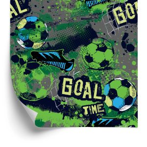 Behang Voetbal En Inscripties