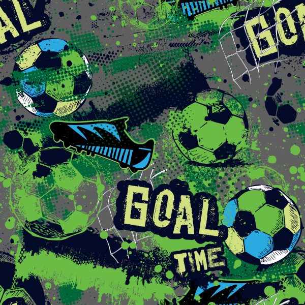 Behang Voetbal En Inscripties - Afbeelding 2