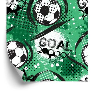 Behang Modieus Voetbalpatroon