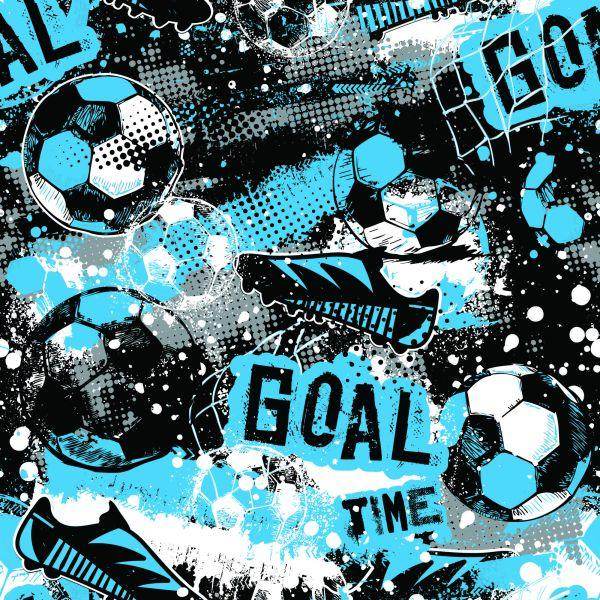 Behang Kleurrijke Voetbalabstractie - Afbeelding 2
