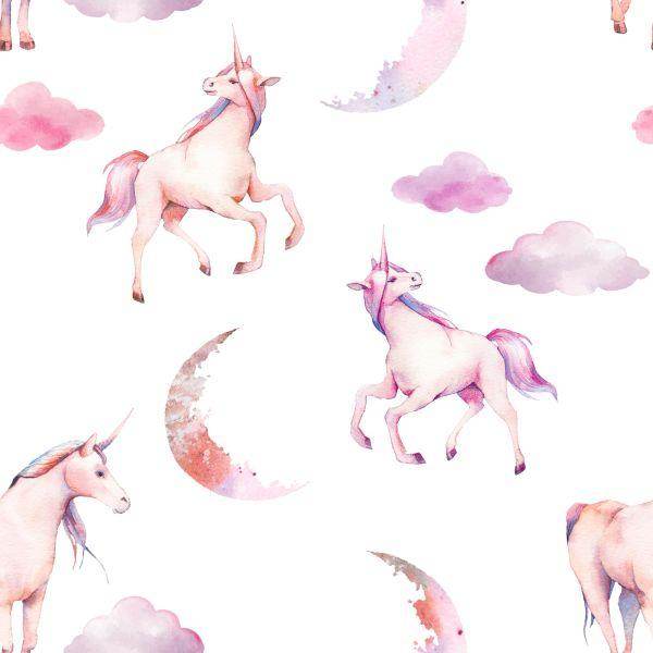 Behang Eenhoorns In De Wolken - Afbeelding 2