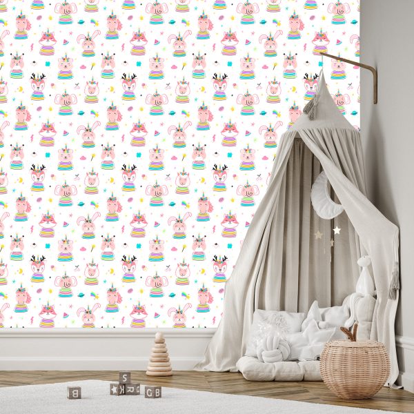 Behang Regenboogdieren - Afbeelding 3
