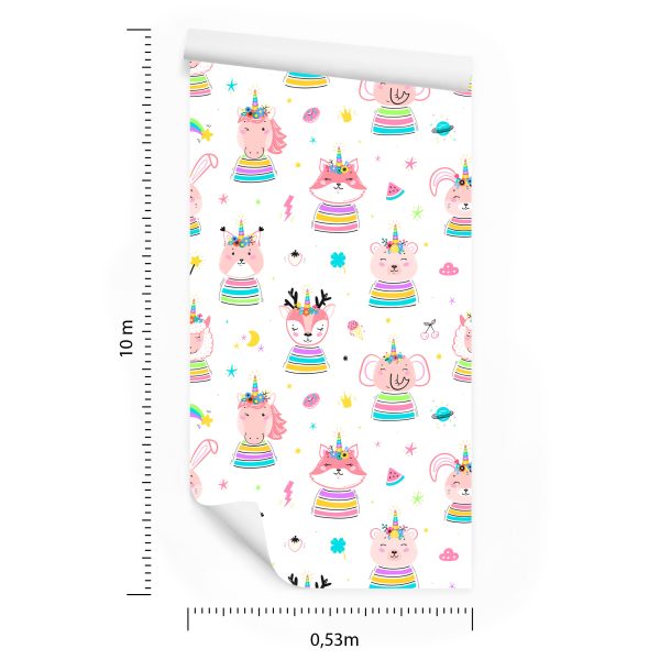 Behang Regenboogdieren - Afbeelding 8