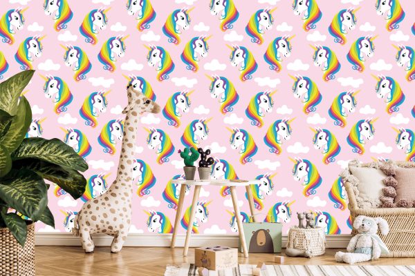Behang Regenboog Eenhoorns - Afbeelding 5