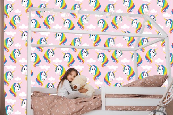 Behang Regenboog Eenhoorns - Afbeelding 7
