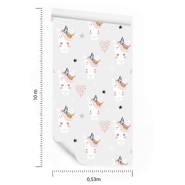 Behang Eenhoorns In Scandinavische Stijl - Afbeelding 8
