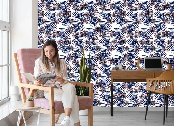 Behang Kleurrijke Palmbladeren - Afbeelding 7