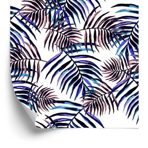 Behang Kleurrijke Palmbladeren