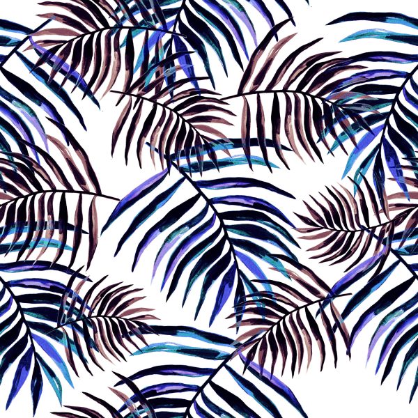 Behang Kleurrijke Palmbladeren - Afbeelding 2