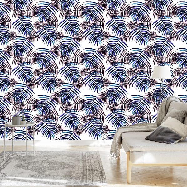 Behang Kleurrijke Palmbladeren - Afbeelding 3
