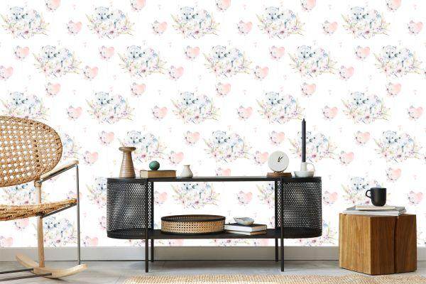 Behang Ijsberen Tussen Bloemen - Afbeelding 5