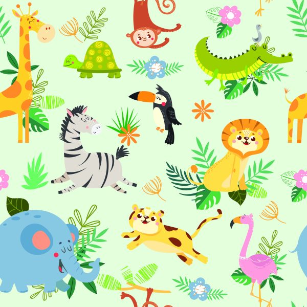 Behang Safari Dieren - Afbeelding 2