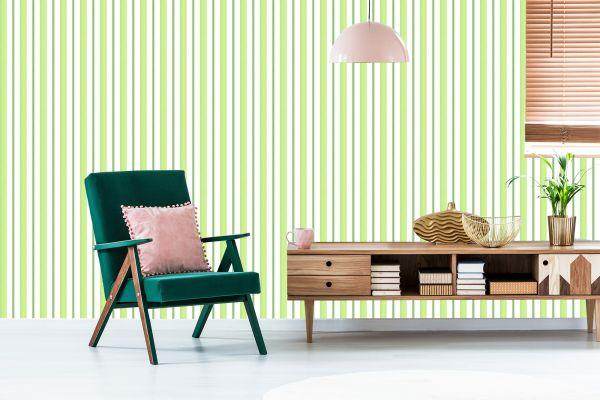 Behang Verticale Retro Strepen - Afbeelding 6