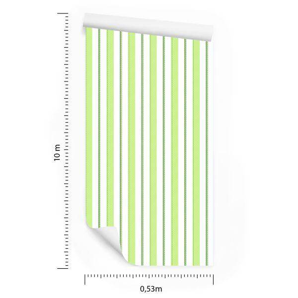 Behang Verticale Retro Strepen - Afbeelding 8