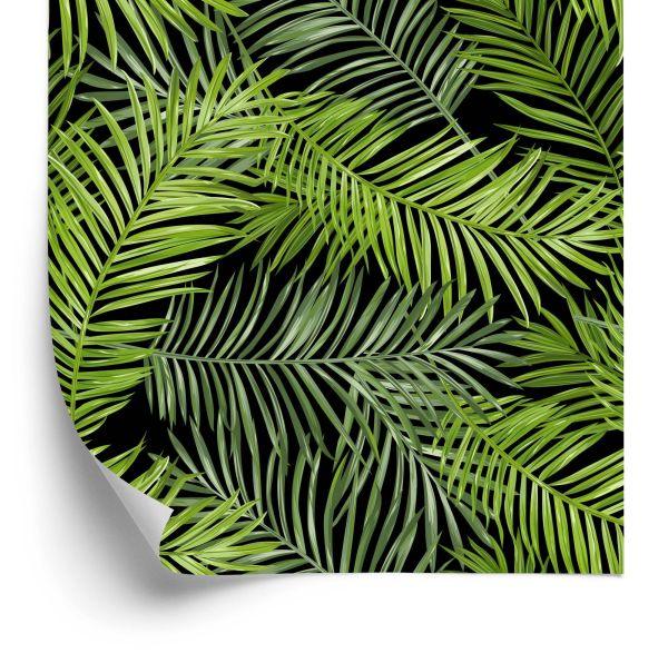 Behang Slanke Bladeren