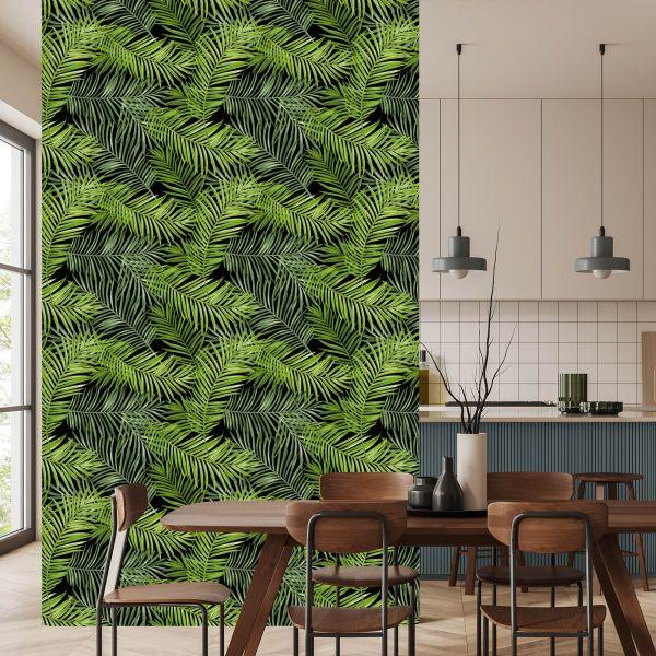 Behang Slanke Bladeren - Afbeelding 4