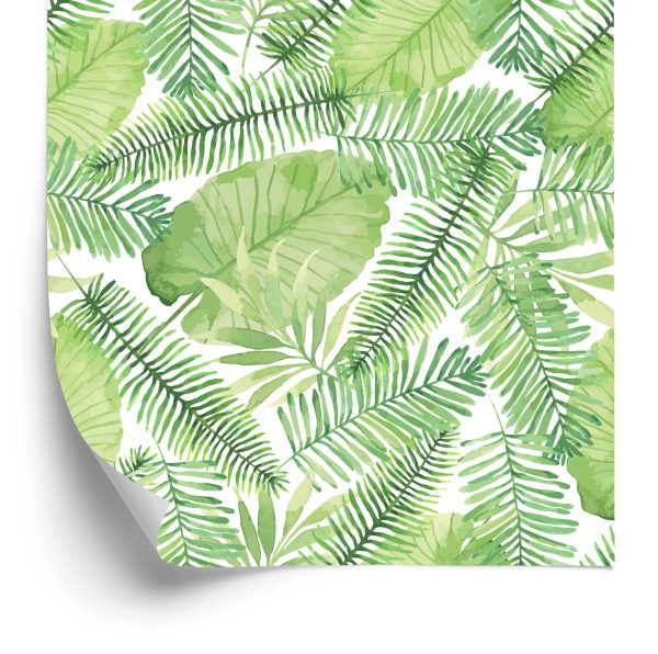 Behang Aquarel Bladeren