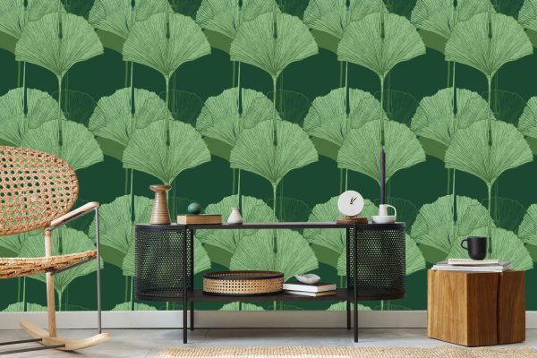 Behang Groene Bladeren - Afbeelding 5