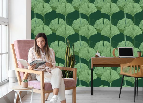 Behang Groene Bladeren - Afbeelding 7