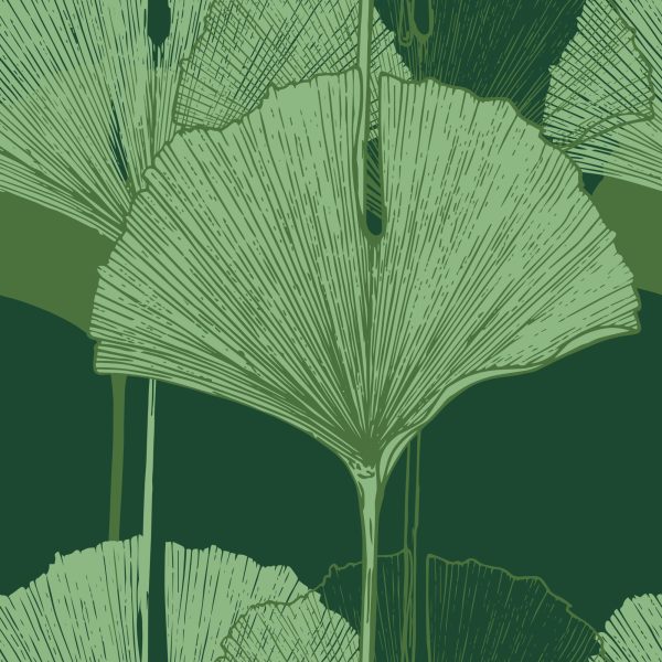 Behang Groene Bladeren - Afbeelding 2