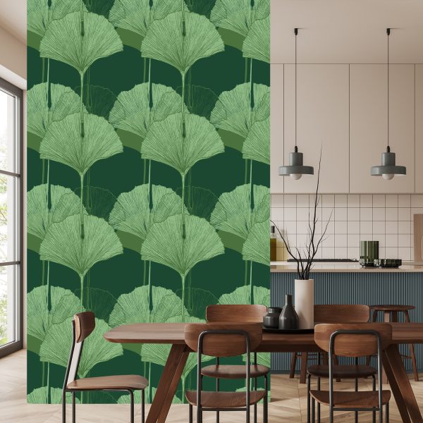 Behang Groene Bladeren - Afbeelding 4