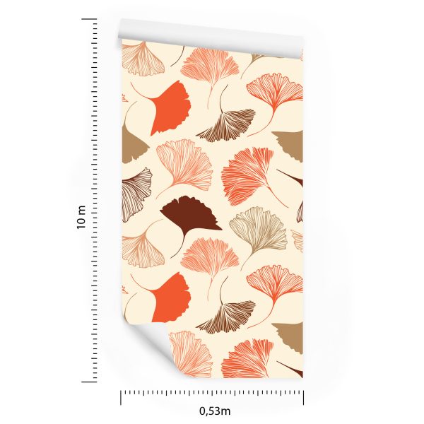 Behang Bladeren In Herfstkleuren - Afbeelding 8