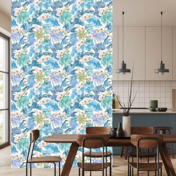Behang Bladeren En Bloemen Van Magnolia - Afbeelding 4