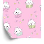 Behang Voor Kinderen-Schattige Kittens-Muffins