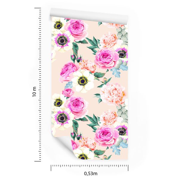 Behang Prachtige Kleurrijke Bloemen - Afbeelding 8