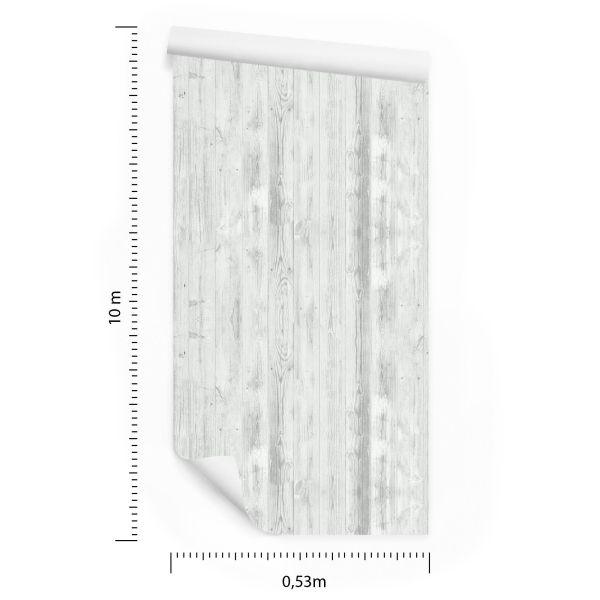 Behang Modieuze Heldere Verticale Houten Planken - Afbeelding 8