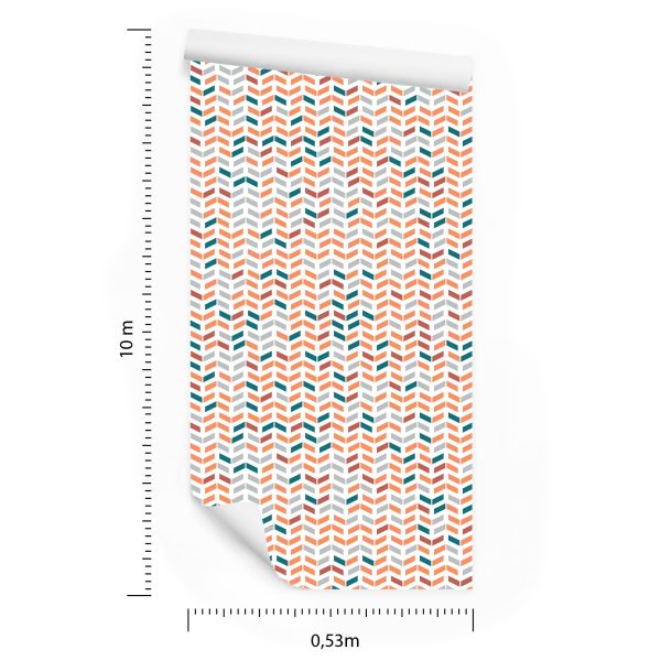 Behang Kleurrijke Geometrische Patronen - Afbeelding 8