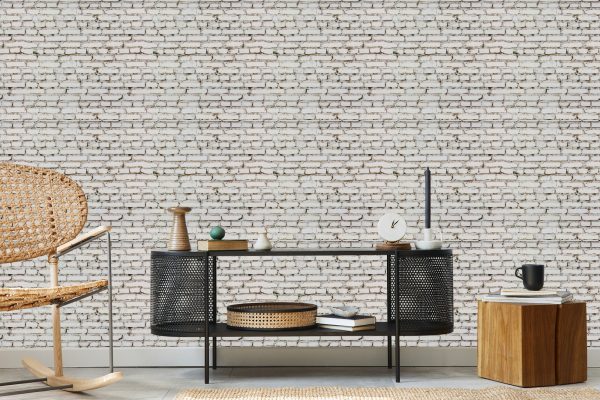 Behang Oude Bakstenen Muur - Afbeelding 5