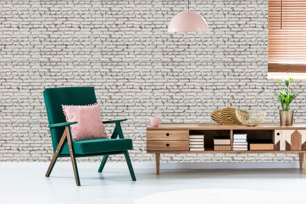 Behang Oude Bakstenen Muur - Afbeelding 6