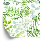 Behang Geschilderde Veldplanten