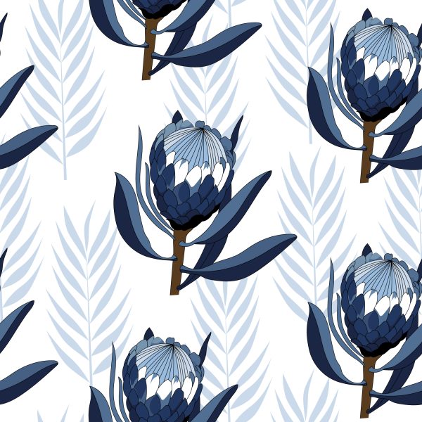 Behang Protei Bloemen - Afbeelding 2