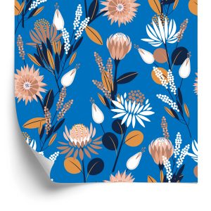 Behang Kleurrijke Bloemen