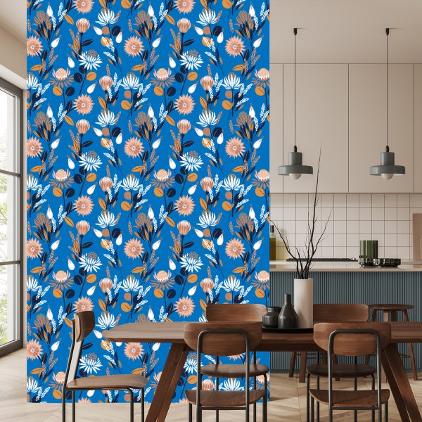 Behang Kleurrijke Bloemen - Afbeelding 4