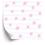 Behang Voor Kinderen - Sterren In Pastelkleuren